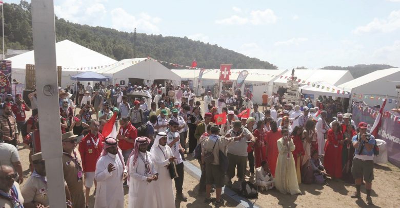 "Qatari parade" catches sight in global scout camp in America