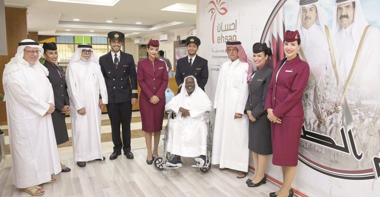 Qatar Airways surprises elderly residents of Ehsan
