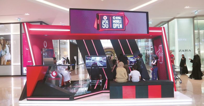 Vodafone Qatar sets up gaming stand at DHFC