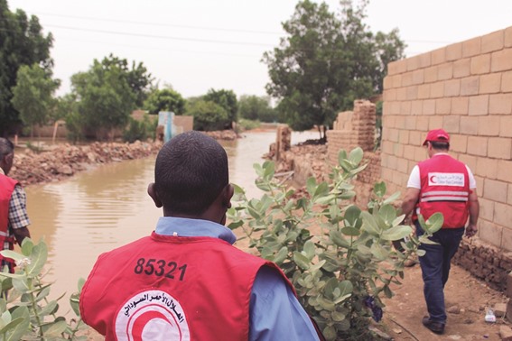 QRCS responds to flash floods in Sudan