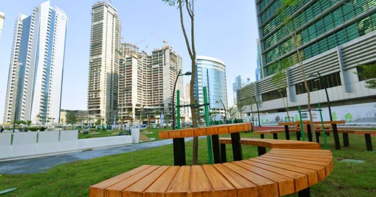 Al Abraj park opens for public