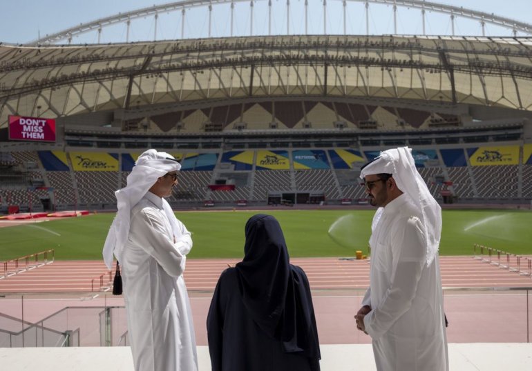 Amir tours facilities of IAAF World Athletics Championships Doha 2019