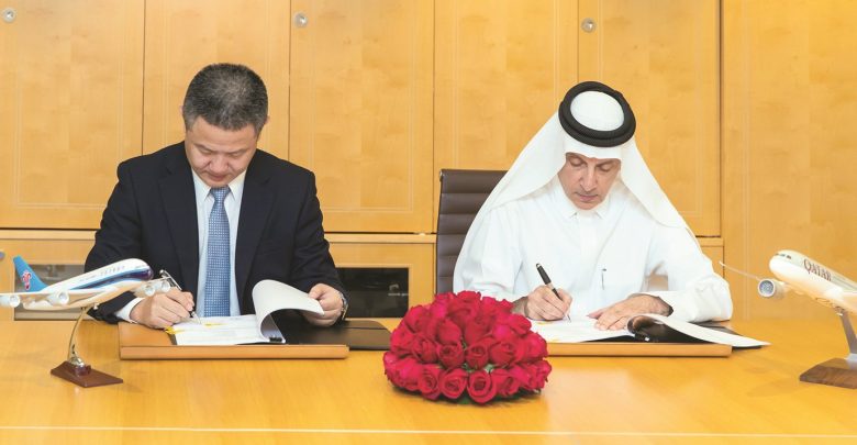 Qatar Airways and China Southern Airlines sign code-share agreement