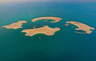 The 4 artificial islands in Qatar