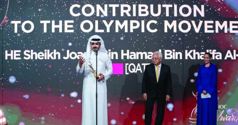 Sheikh Joaan recognised for contribution to the Olympic Movement