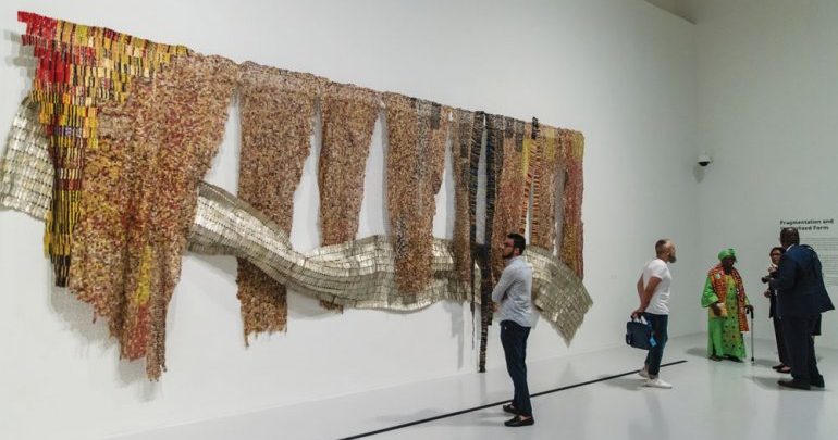 El Anatsui’s maiden Mideast solo exhibition opens at Mathaf
