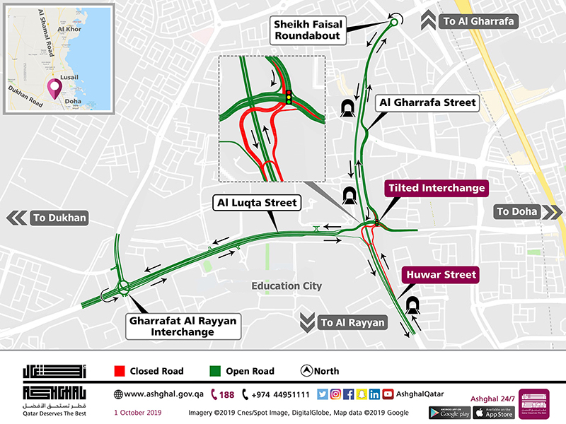 Ashghal to open Tilted Intersection to traffic on Friday