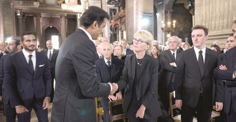 Amir attends funeral of ex-French president