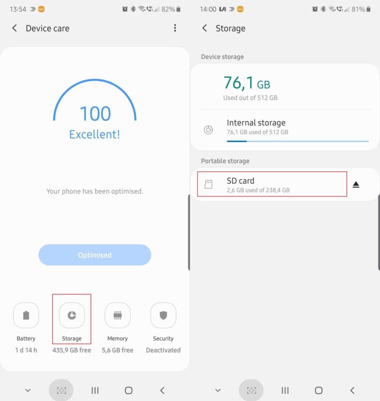 How to format Samsung Galaxy Note 10+ microSD card
