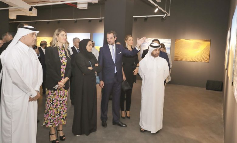 Prince Nikolaos opens solo exhibition at Katara