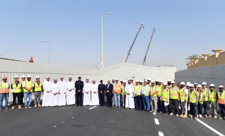 Opening of the first underpass at Mesaimeer Interchange with a length of 220 m