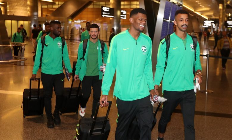 Saudi football team arrives in Doha for 24th Gulf Cup