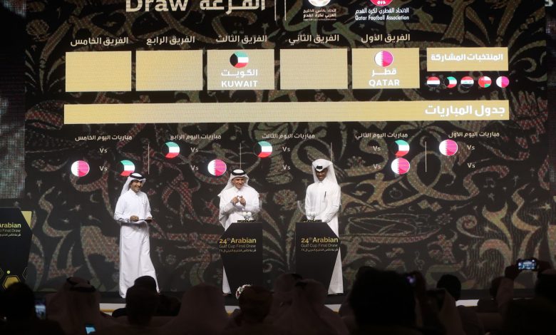 Results of the new draw of Gulf Cup