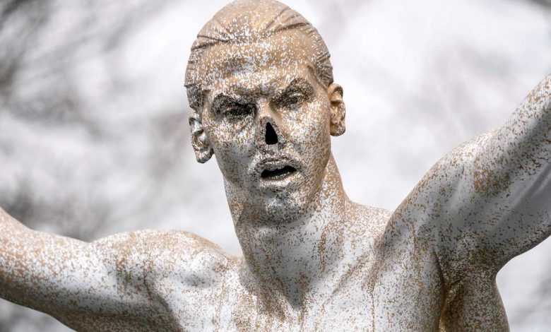 Vandals cut off nose of Zlatan Ibrahimovic's statue in Malmo