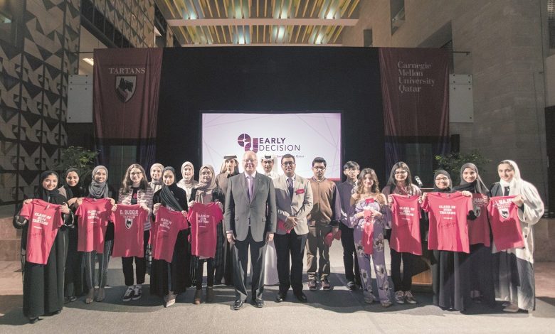 Carnegie Mellon Qatar admits largest group of ‘Early Decision’ students