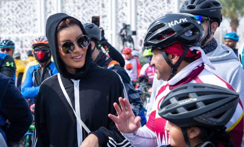 Sheikha Moza participates in the activities of National Sport Day