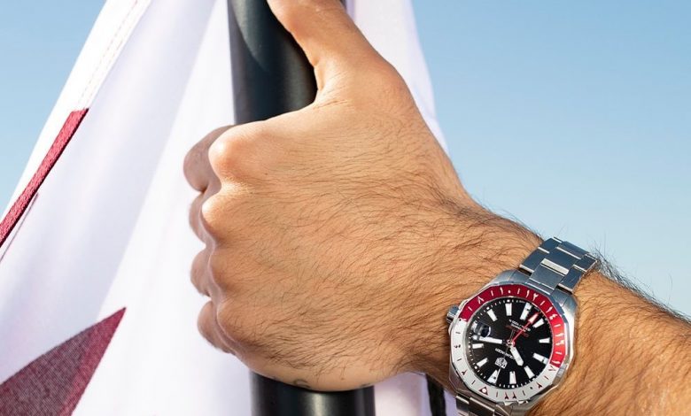 The exclusive premiere of the Qatar limited edition Aquaracer Calibre 7 GMT