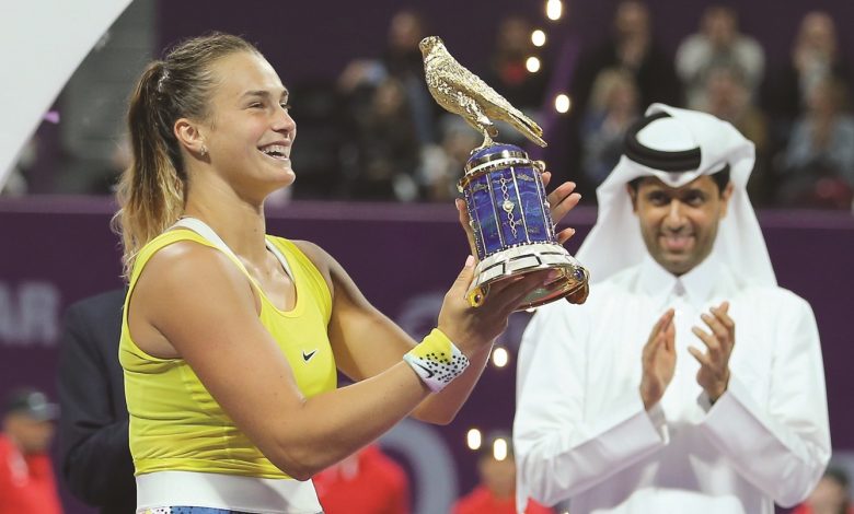 Sabalenka wins Qatar Total Open