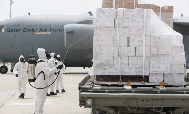 Amiri Air Force begins transporting medical equipment from China