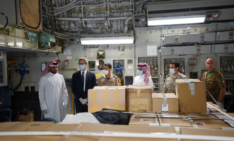 Qatar medical aid shipment delivered to Italy