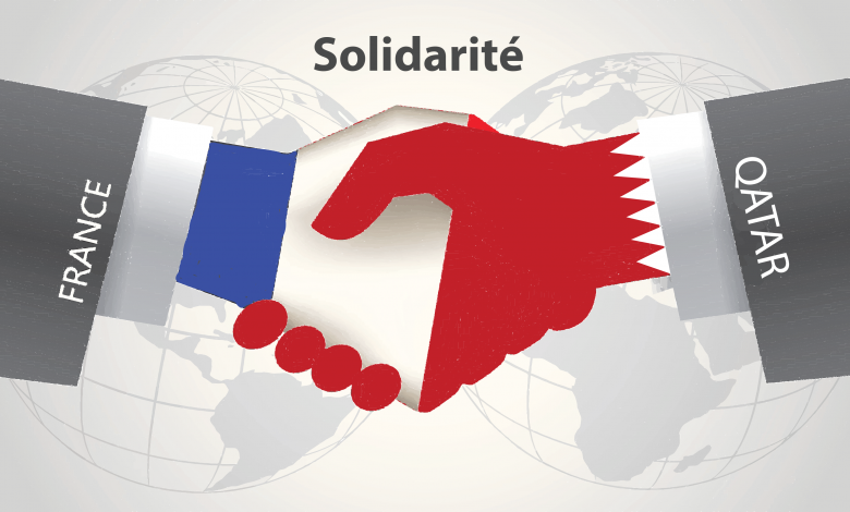 Qatar launches a banner of solidarity with France on battling coronavirus