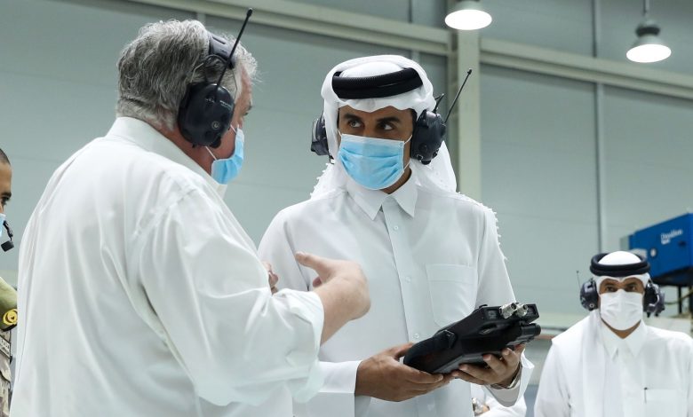 Amir Inspects the Production of Artificial Respirators at Barzan Holding Company