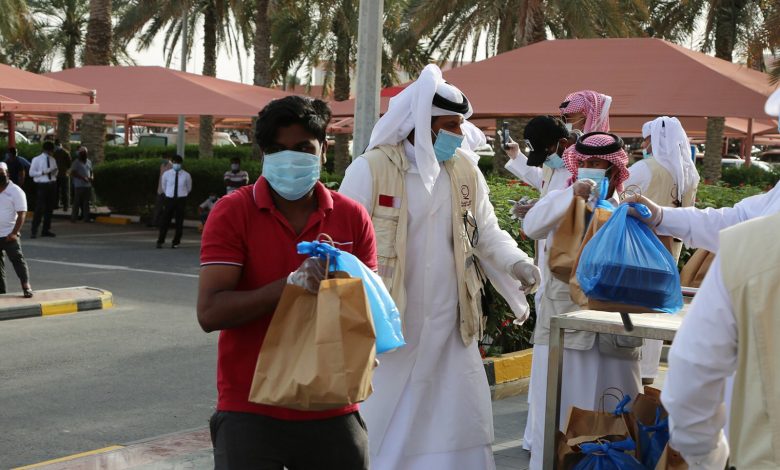 Qatar Charity distributes health bags to workers at Al Furjan and Al Mazroua markets