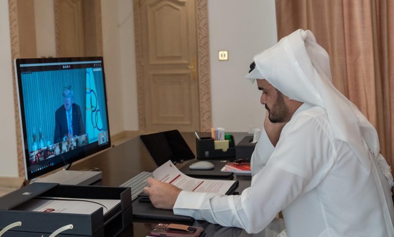 Sheikh Joaan attends Olympic Refuge Foundation meeting