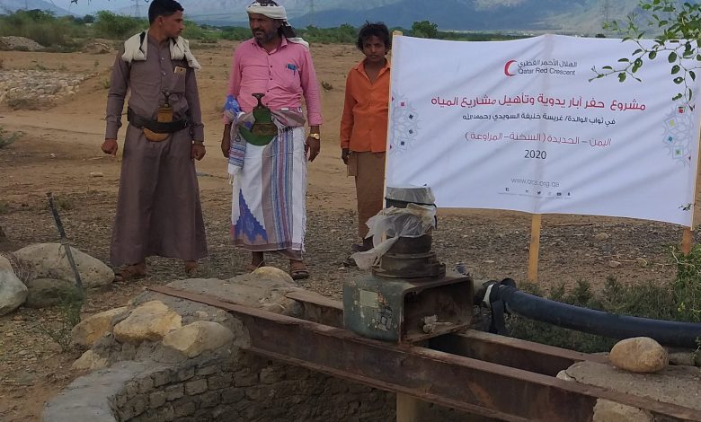 QRCS restores 14 water wells for 12,250 beneficiaries in Yemen