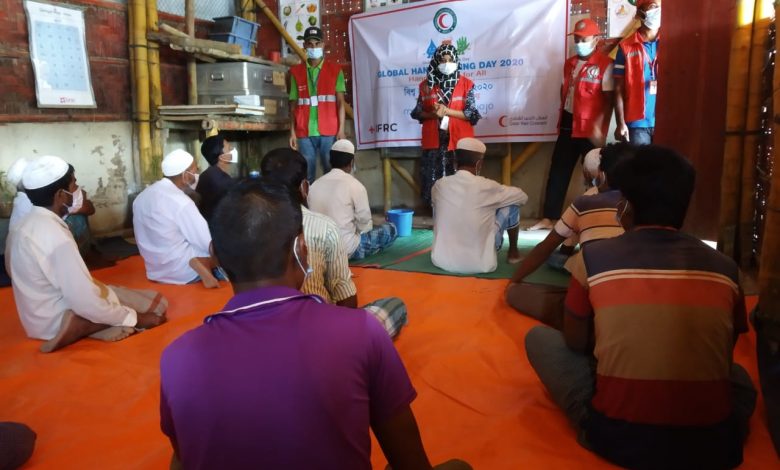 QRCS Promotes Hand Hygiene Among Bangladesh Refugees