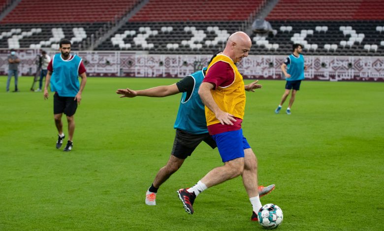 FIFA President plays football at Al Bayt Stadium; praises Qatar’s World Cup preparations