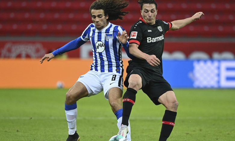 Leverkusen miss out on second spot after draw against Hertha