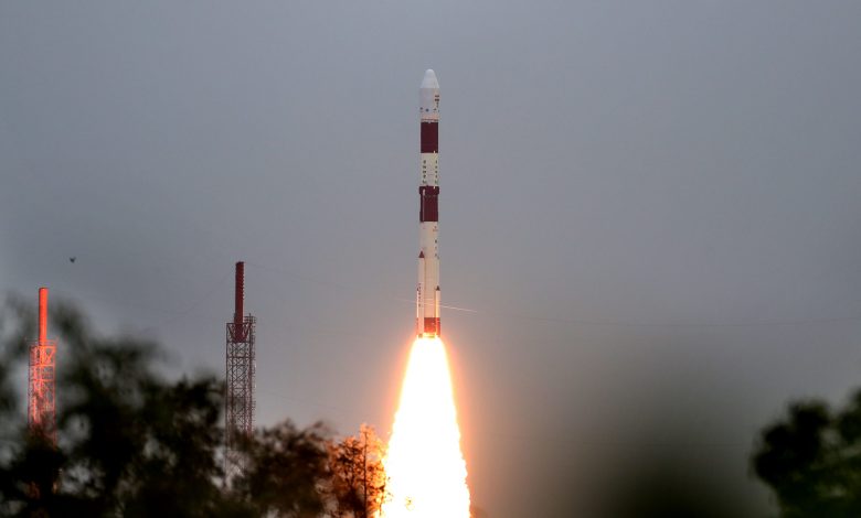 India succeeds in launching 10 new satellites into space