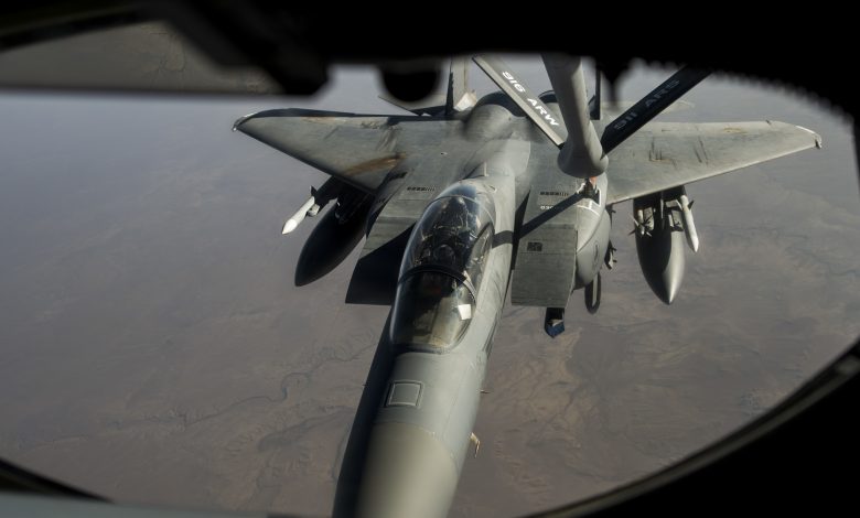 Qatar Amiri Air Force Conducts Aerial Refueling Exercise with US Air Force