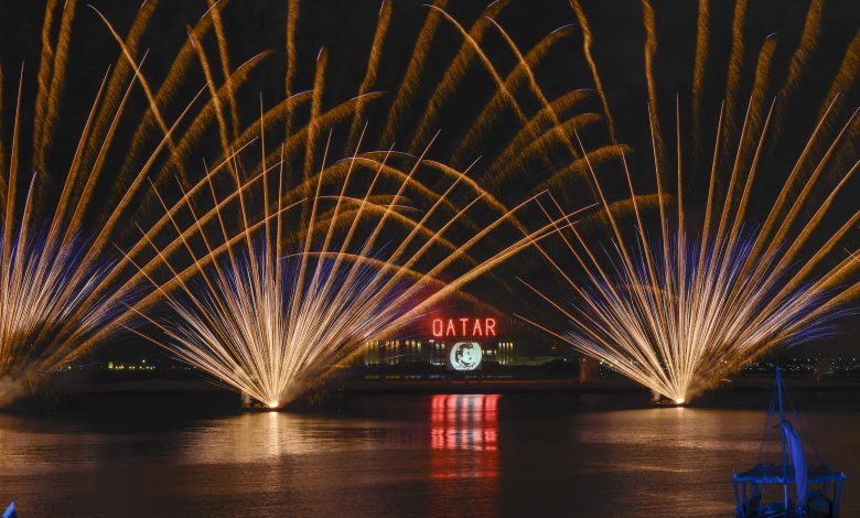Qatar National Day Fireworks scheduling at Doha Corniche