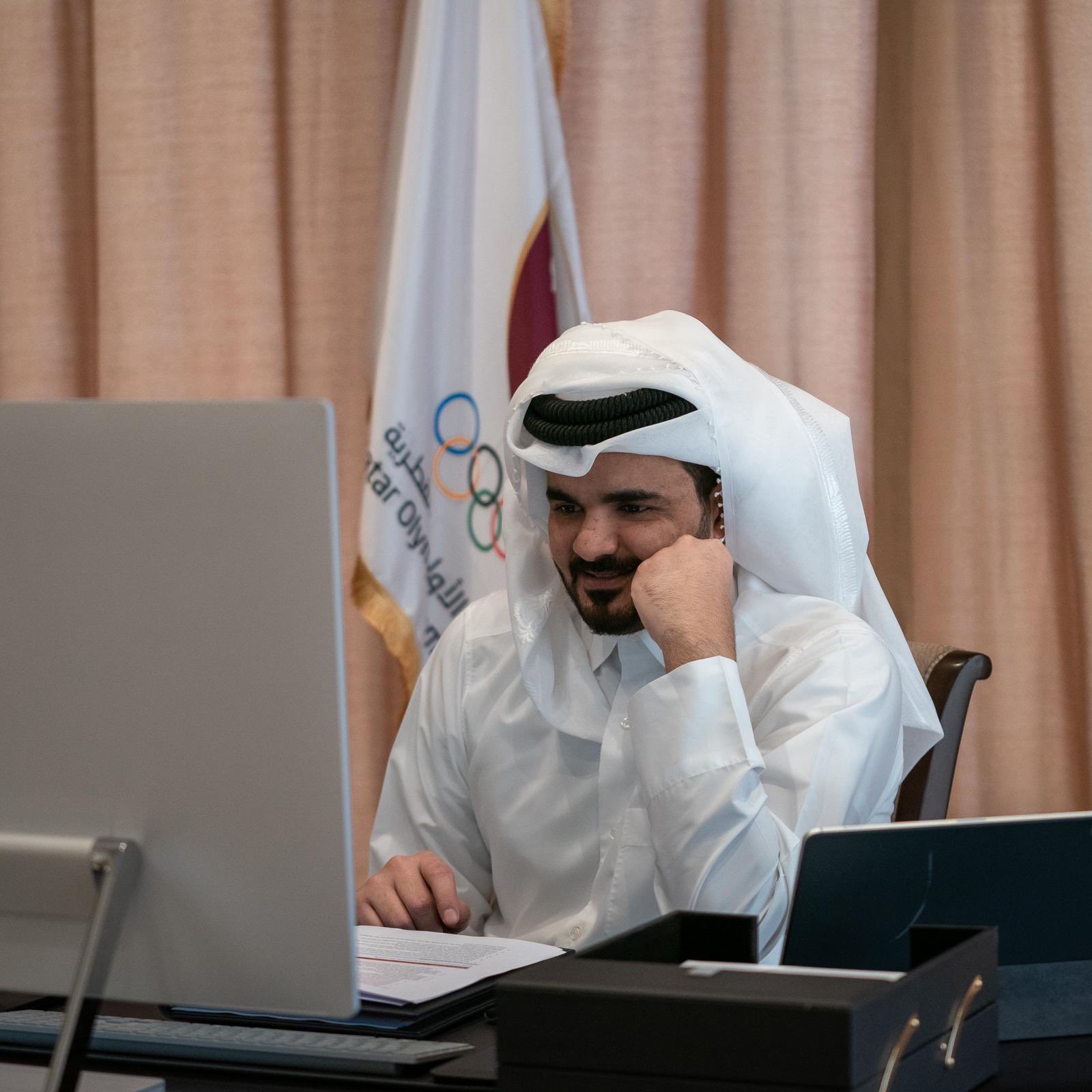 Sheikh Joaan Participates in an informal meeting of the IOC