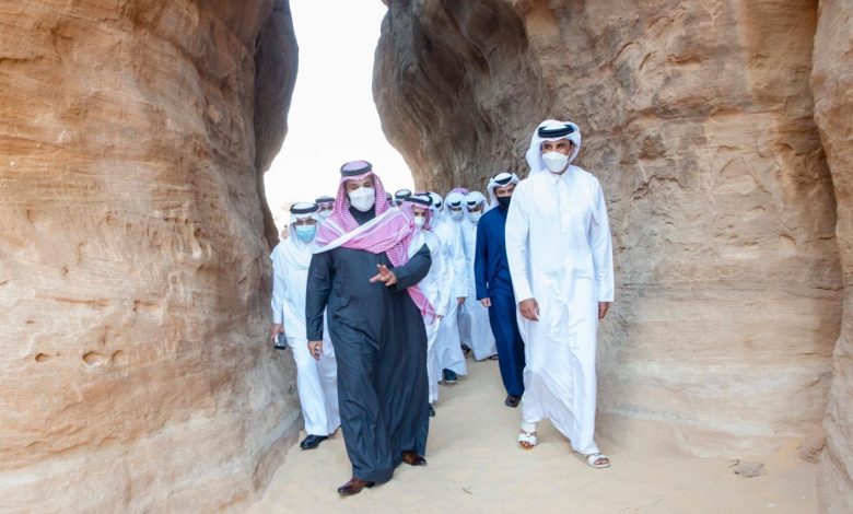 Amir, Saudi Crown Prince Tour Heritage Sites in Al-Ula