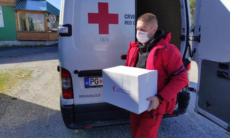 QRCS Provides Support for COVID-19 Victims in Montenegro