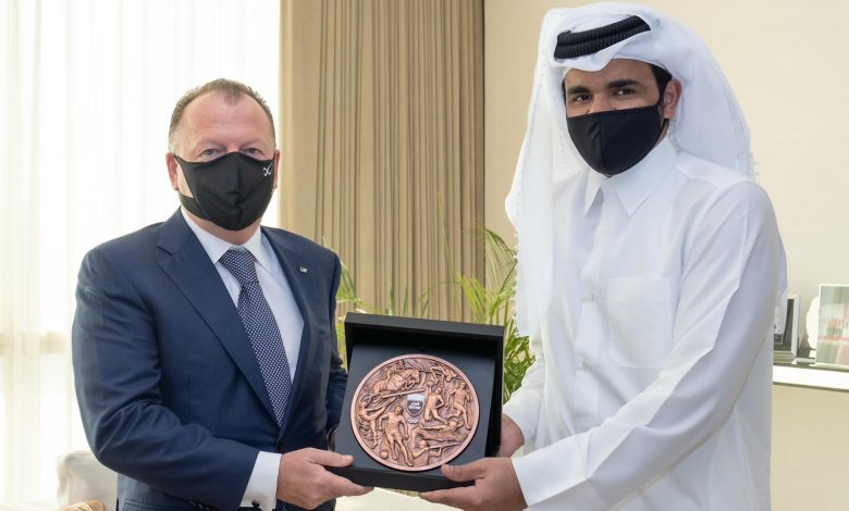 Sheikh Joaan Meets International Judo Federation President