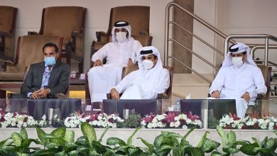 Amir Attends Part of the Opening of Qatar Total Open