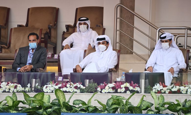 Amir Attends Part of the Opening of Qatar Total Open