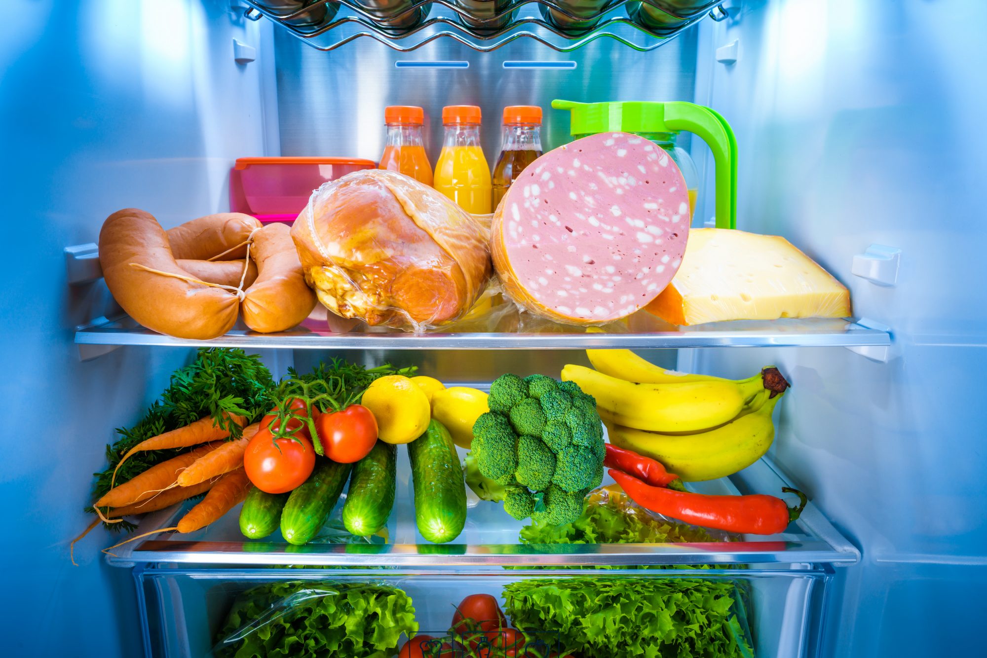 冰箱里的食物图片大全-冰箱里的食物高清图片下载-觅知网