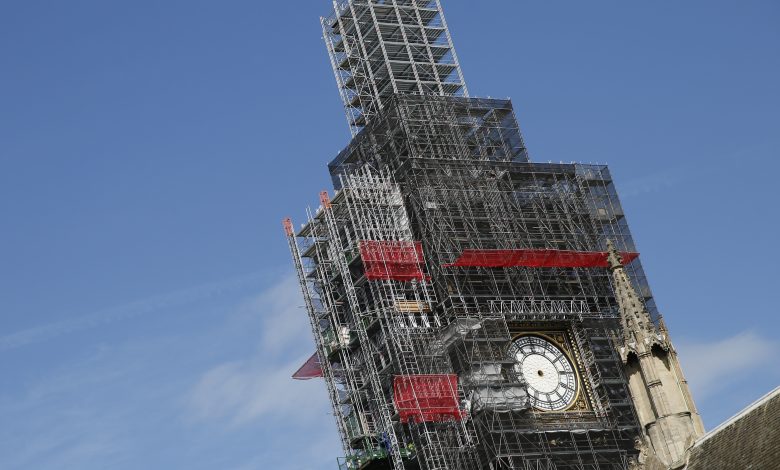 Big Ben tower restoration to be completed in 2022