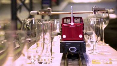 Model train rings out the tunes in record-setting pandemic project