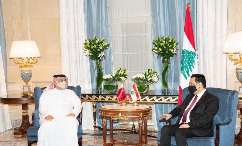 Lebanese Caretaker Prime Minister Meets Deputy Prime Minister and Minister of State for Defense Affairs