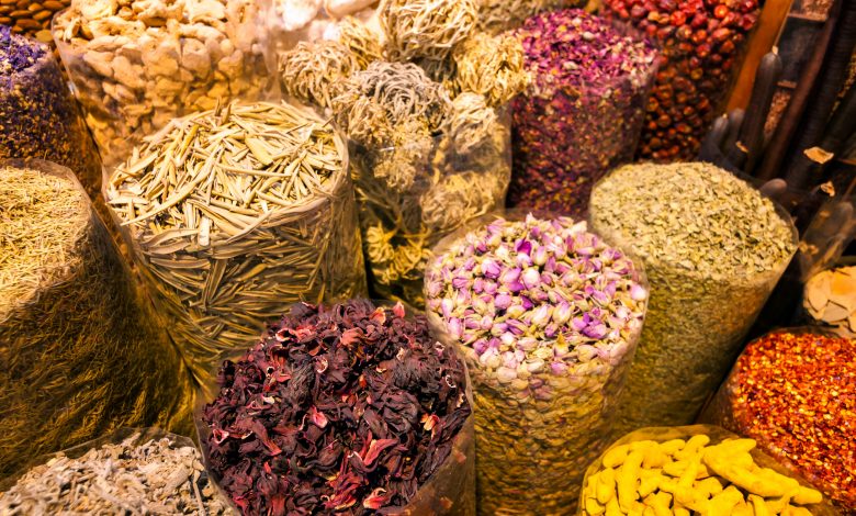 Prices of spices and nuts in Souq Waqif