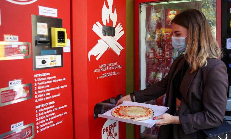 Fresh pizza vending cuts the baking time to 3 minutes