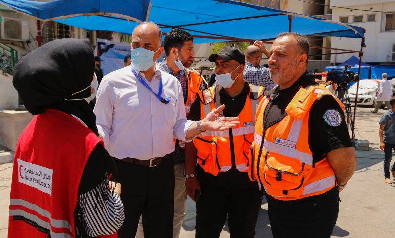 QRCS, IFRC Discuss Large-Scale Destruction in Gaza Strip