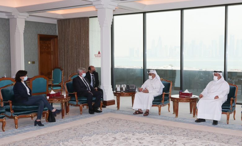 Minister of Commerce Meets President of France-Qatar Friendship Group