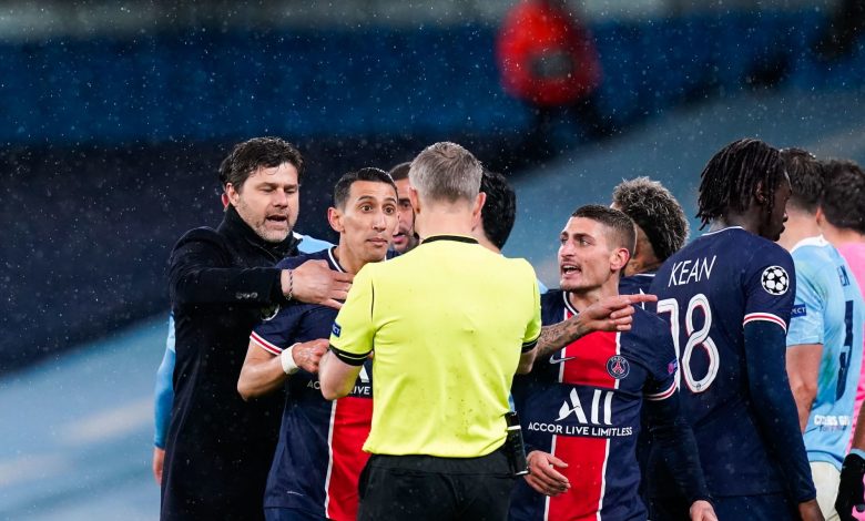 PSG and City match referee "insults" players!